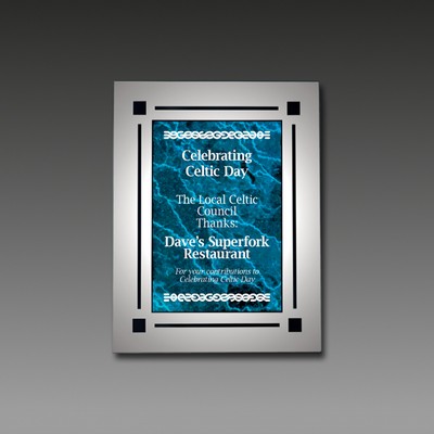 Clearplaq™ Marble Graphic Acrylic Plaque (7"x9"x3/8")