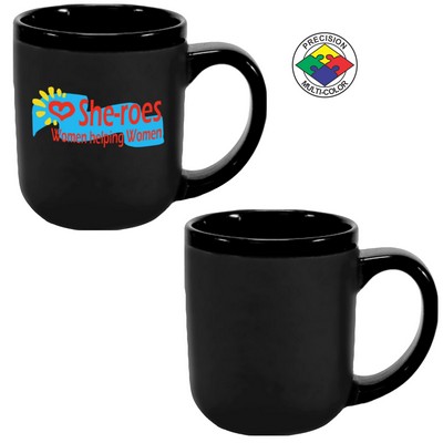 17 Oz. Satin Black Las Vegas Mug - Dishwasher Resistant - Precision Spot Color