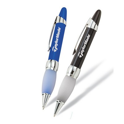 Soft Touch Series Twist Action Ballpoint Pen with Translucent Grip