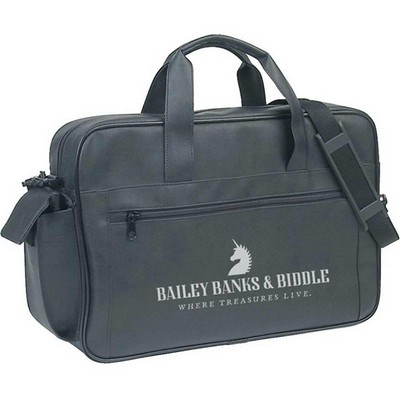 Leatherette Portfolio Briefcase w/Organizer