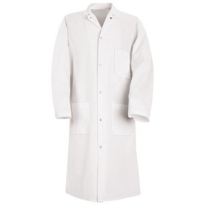 Red Kap® Gripper Front Polyester Butcher Coat w/Exterior Chest Pocket