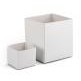 White High Walled Box Base (6"x6"x12")