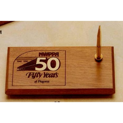 3-1/2"x7" Walnut Pen Set Holder (5o)