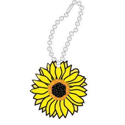 Sunflower Promotional Line Key Chain w/ Black Back (6 Square Inch)