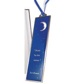 Enameled Bookmark w/ 7/8" Charm (5" Long)