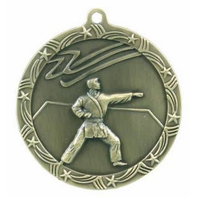 Medal, "Karate" Shooting Star - 2-1/2" Dia.