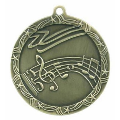 Medal, "Music" Shooting Star - 2-1/2" Dia.