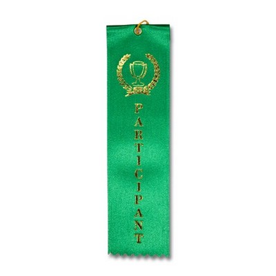 2"x8" Participant Carded Stock Award Ribbon