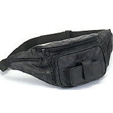 Leather Waist Pouch w/Exterior Cell Phone Pocket