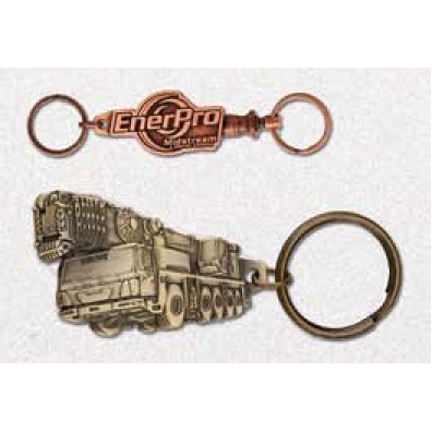 1 1/2" Die Cast Key Tag w/out Color