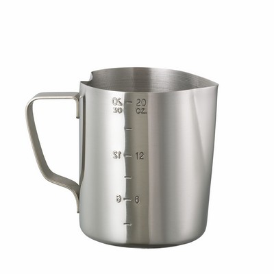 Brushed Stainless Steel Frothing Pitcher (0.6 Liter)