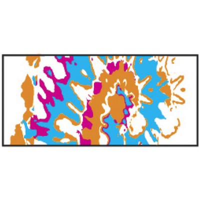 Tie Dye Tyvek Wristband (Pre-Printed)