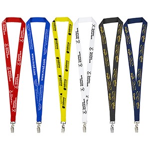 "LaSalle" 3/4" Import Air Ship Silkscreen Lanyard