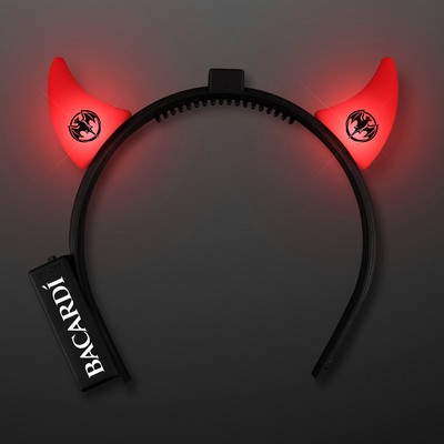 Light Up Red Devil Horns Headband - Domestic Imprint