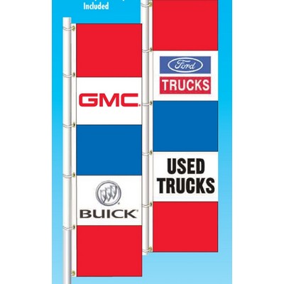 Huge Dealer Logo Stack Flag (Ford® Pre-Owned Vehicles)