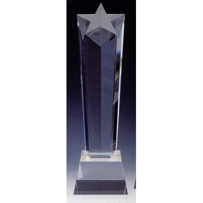 Star Crystal Tower Award (14"x4"x4")