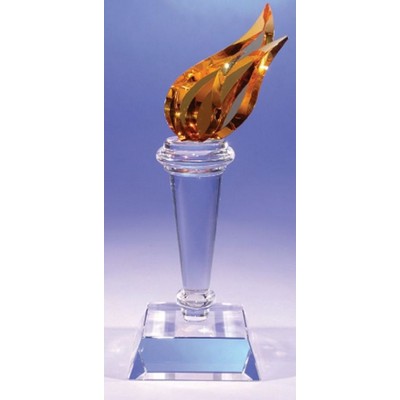 Torch Crystal Award (10 3/4")