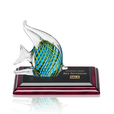 Davos Fish Award on Rosewood Base