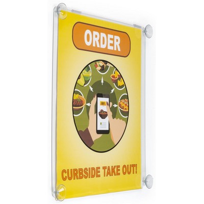 Acrylic Suction Cup Poster Holder (22"x 28")