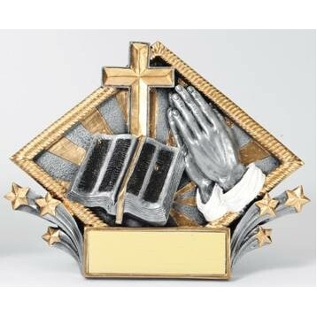 Religion Diamond Plate Award - 6"