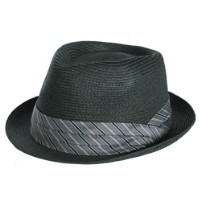 Hipster Collection Straw Stingy Brim Fedora Hat