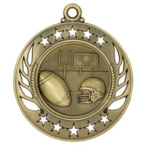 Medal, "Football" Galaxy - 2 1/4" Dia.