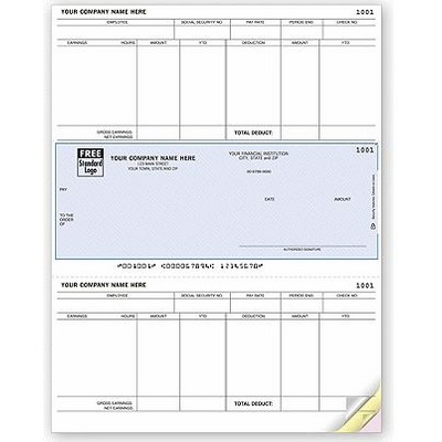 MAS90® Laser Payroll Check (1 Part)