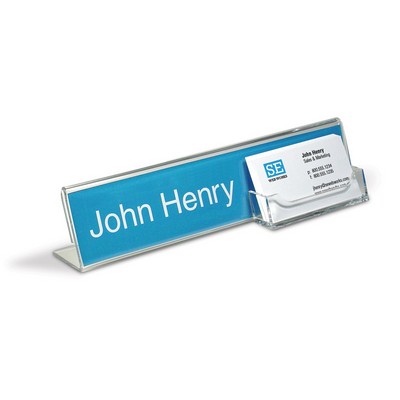 Name Holder w/Business Card Pocket