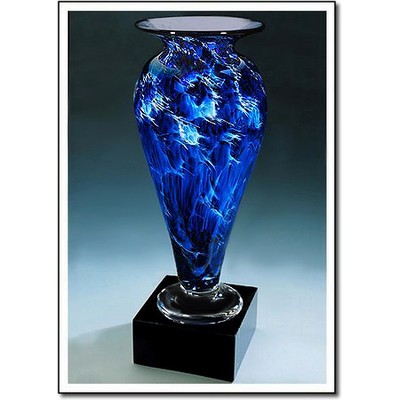 Midnight Tempest Athena Vase w/o Marble Base (4.5"x10")