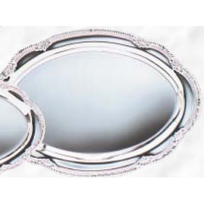 Oval Silver Plated Tray (8 1/2"x12 1/2")