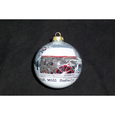 3" Ball Glass Ornament - Complex Artwork