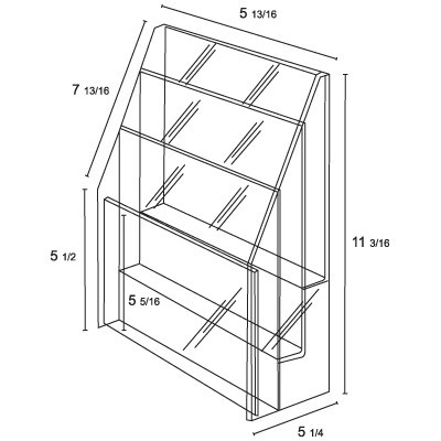 Fabricated Brochure Holder