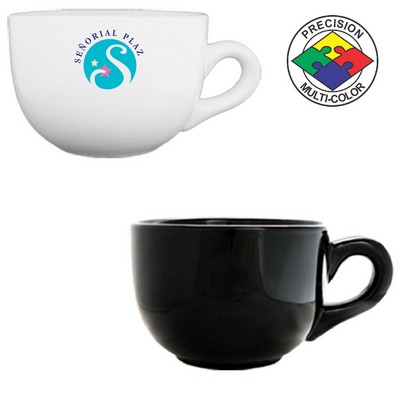 24 Oz. Black Latte Bowl Mug - Dishwasher Resistant - Precision Spot Color