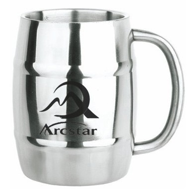 14 Oz. Stainless Steel Keg Mug