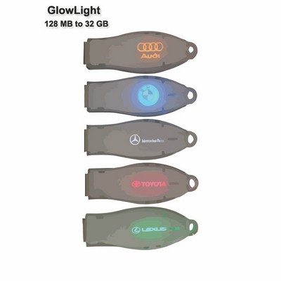 Glow Light Flash Drive - 4 GB Memory