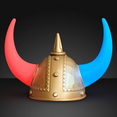 Warrior Viking Helmet w/ Light Up Horns - BLANK