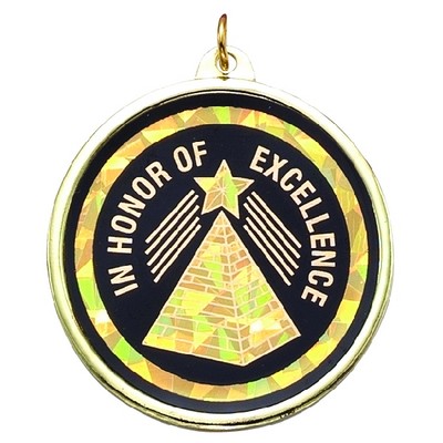 2¼" TM Series Academic Medal w/In Honor of Excellence Mylar Insert