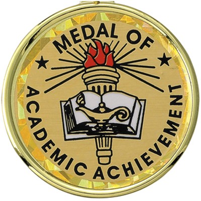 2" Academic Achievement Mylar Medallion Insert Disc