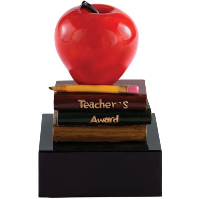 4½" Teacher's Award Scholastic Resin Trophy