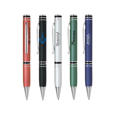 Metal Pen, Ballpoint pen, Twist action, Blue ink refill optional