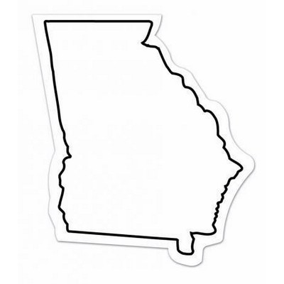 Georgia State Shape Magnet - Full Color