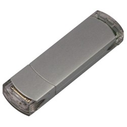 Silver Rectangular Flash Memory Drive V2.0