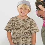 Code V Youth Camo Short Sleeve Tee Shirt