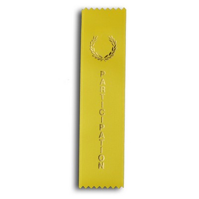 Participation Standard Stock Ribbon w/ Pinked Ends (2"x8")