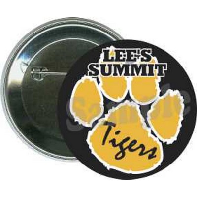 School - Lee's Summit Tigers - 2 1/4 Inch Round Button