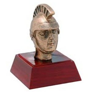 Spartan/Trojan, Antique Gold, Resin Sculpture - 4"