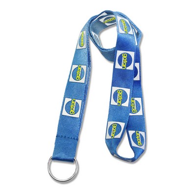 3/4" Wide Nylon Lanyard w/ Screen Printed Logo