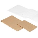 Flat Brown Kraft Paper Merchandise Bag (5"x3 1/2"x18")