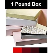 1 Lb. Everyday 2 Piece Candy Box w/White Lid (9 3/8"x6"x1 1/8")