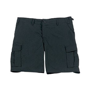 Camouflage B.D.U. Shorts - Black